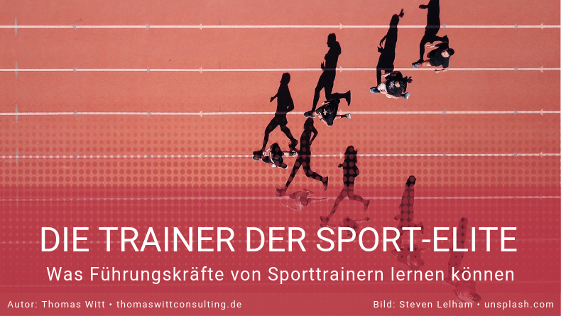 Führungskräfte und Sport-Trainer